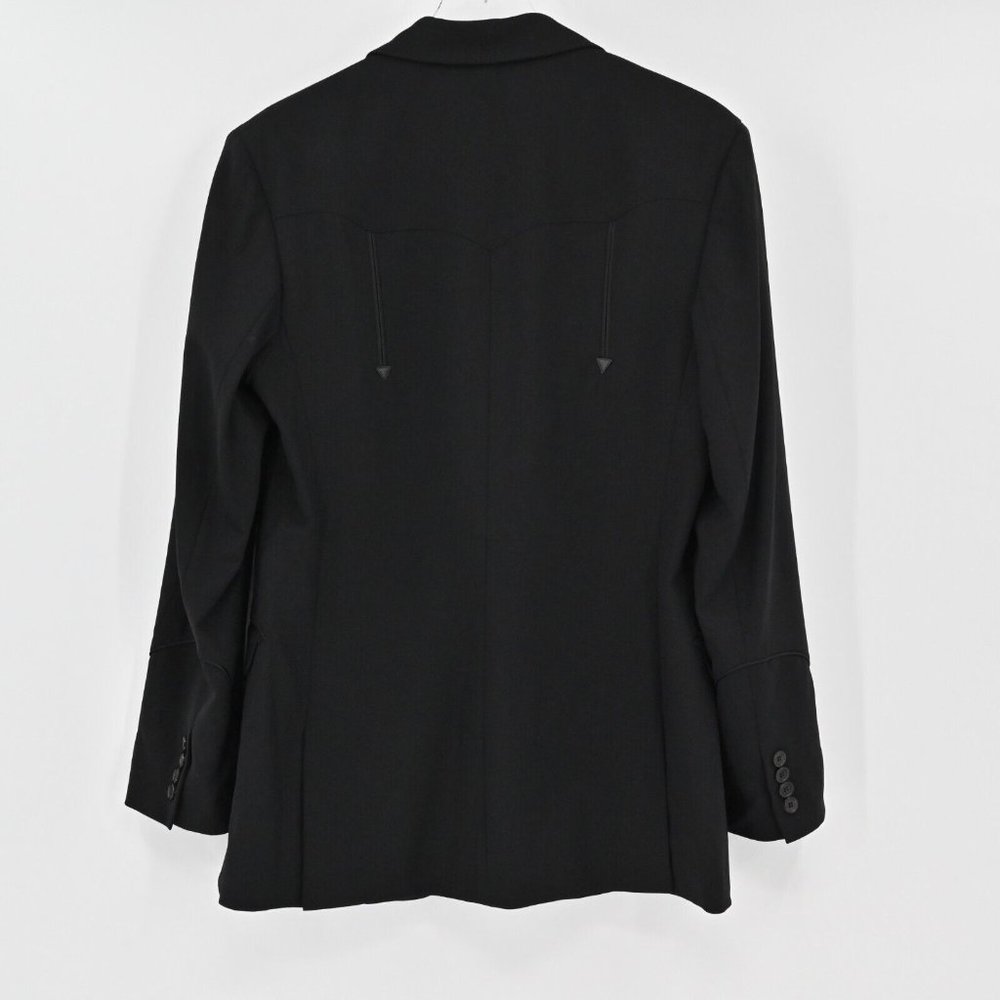 NEW RALPH LAUREN Purple Label Womens Black Wool Blazer Jacket Size 14 MSRP $2690 - Picture 5 of 10